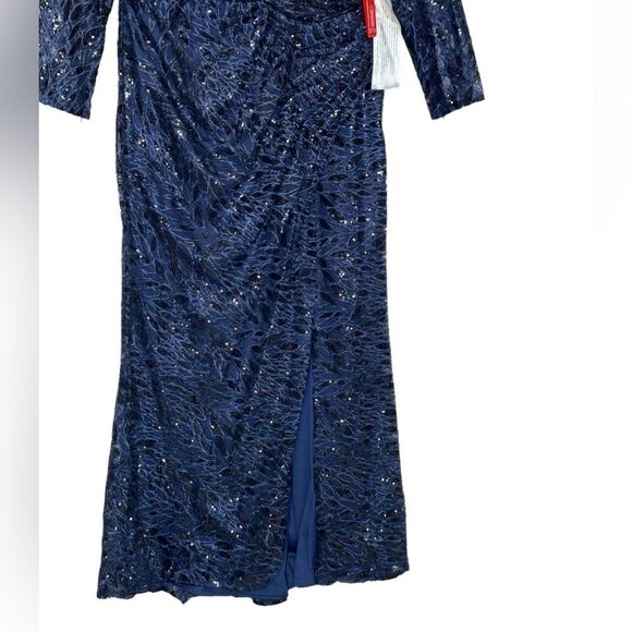 Mac Duggal Long Sleeve Sequin Lace Sequin Gown | Size 16 - Picture 8 of 13